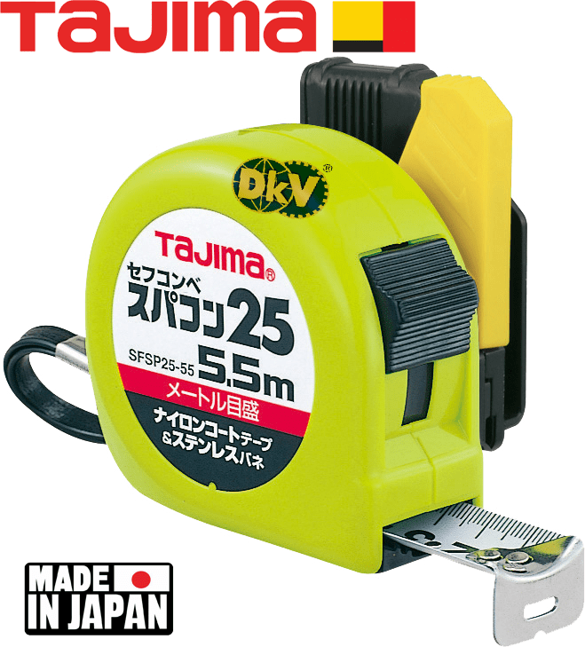 Thước cuộn dây Tajima SFSP25-55BL, Tajima tape measure SFSP25-55BL