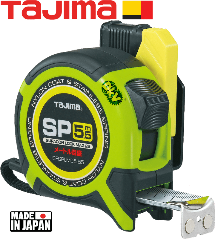 Thước cuộn dây Tajima SFSPLM25-55BL, Tajima tape measure SFSPLM25-55BL
