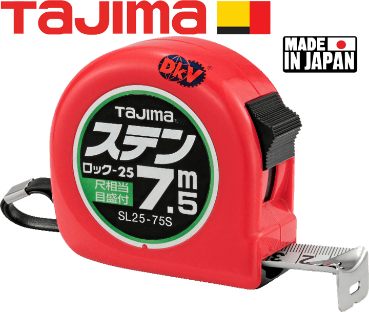 Thước cuộn dây Tajima SL25-75SBL , Tajima tape measure SL25-75SBL