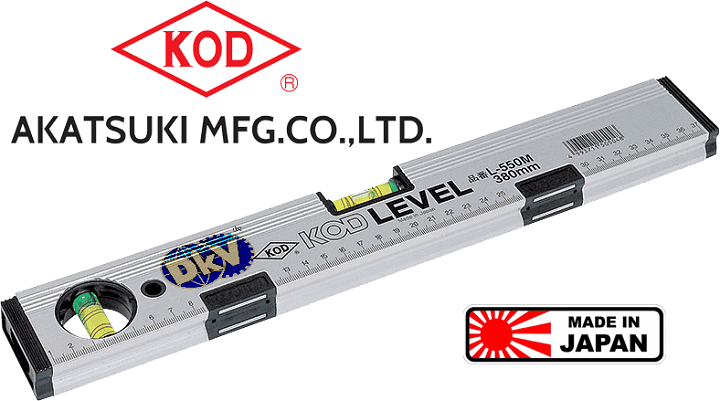 Thước thủy KOD L-550M-100, KOD global level aluminium measure L-550M-100