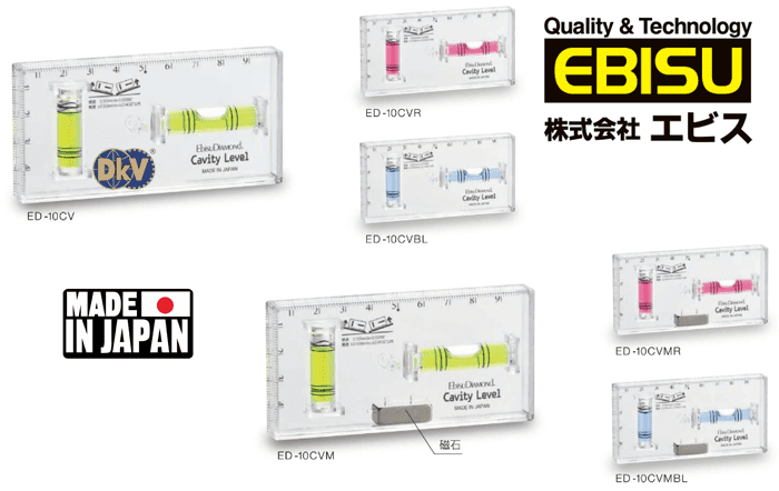 Thước thủy Ebisu ED-10CVBL, Ebisu transparent level ED-10CVBL