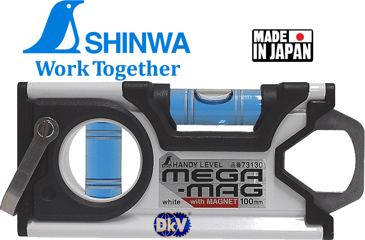 Thước thủy Shinwa 73130, Shinwa handy level Mega-Mag with magnet 73130