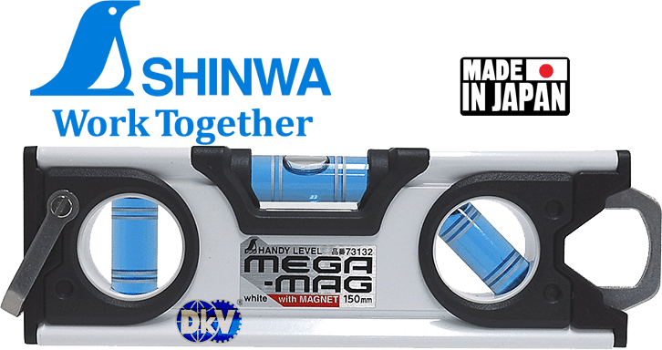 Thước thủy Shinwa 73132, Shinwa handy level Mega-Mag with magnet 73132