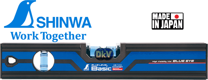 Thước thủy Shinwa 73491, Shinwa blue level basic with magnet measure 73491