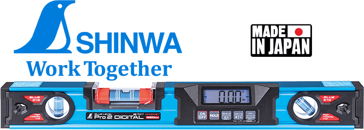 Thước thủy điện tử Shinwa 75317, Shinwa blue level pro digital with magnet measure 75317