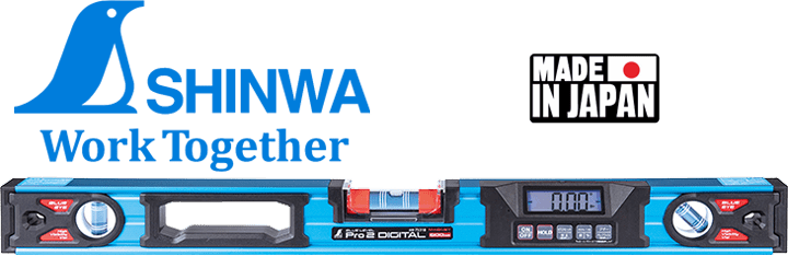 Thước thủy điện tử Shinwa 75318, Shinwa blue level pro digital with magnet measure 75318