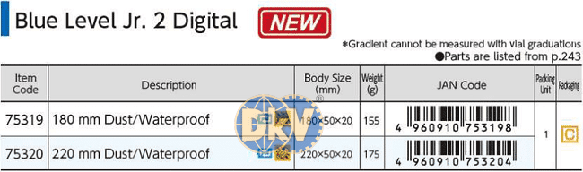 Thước thủy điện tử Shinwa 75319, Shinwa blue level digital measure 75319