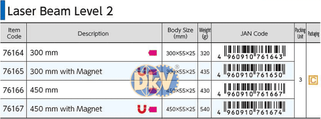 Thước thủy laser Shinwa 76164, Shinwa laser beam level measure 76164