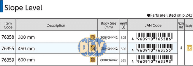 Thước thủy Shinwa 76358, Shinwa slope level measure 76358