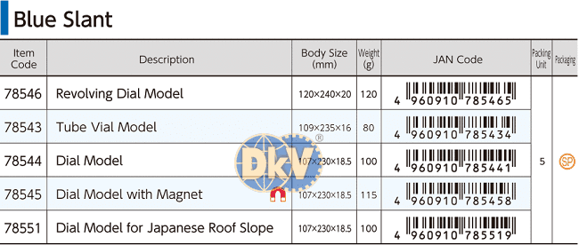 Thước thủy đo góc nghiêng Shinwa 78546, Shinwa blue slant measure 78546