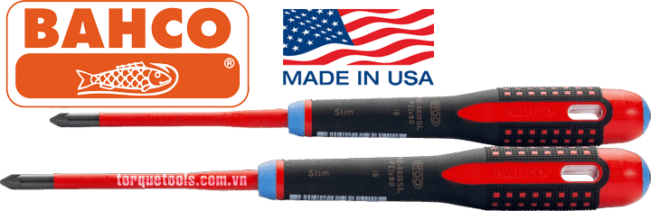 to vit cach dien 4 canh bahco BE-8820SL , bahco vde scewdriver BE-8820SL