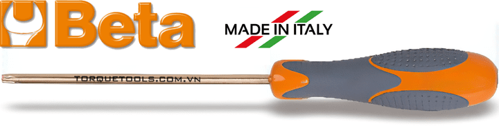 Tô vít chống cháy nổ Beta 1277BA TX10 Beta non sparking screwdrivers: là loại tô vít 6 cạnh, size: T10, chiều dài tổng thể: 75mm
