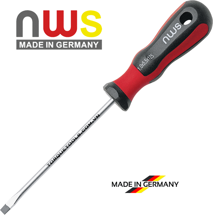 to vit 2 canh nws 011-5,0-200, nws slotted screwdriver 011-5,0-200