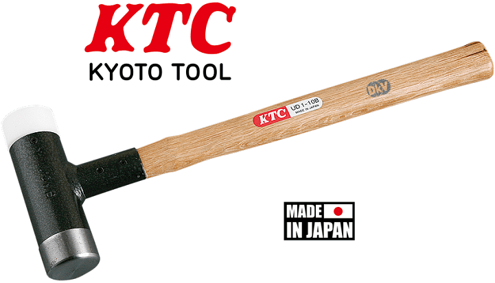 Búa nhựa đầu tròn KTC UD1-10B, KTC round plastic hammer UD1-10B