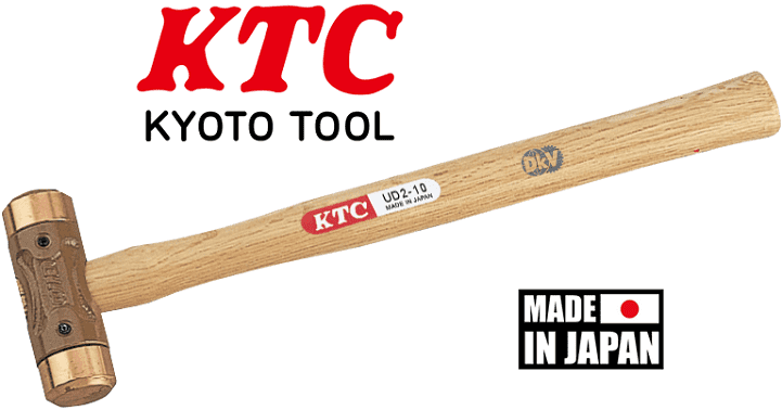 Búa nhựa đầu tròn KTC UD2-10-1, KTC copper hammer UD2-10-1